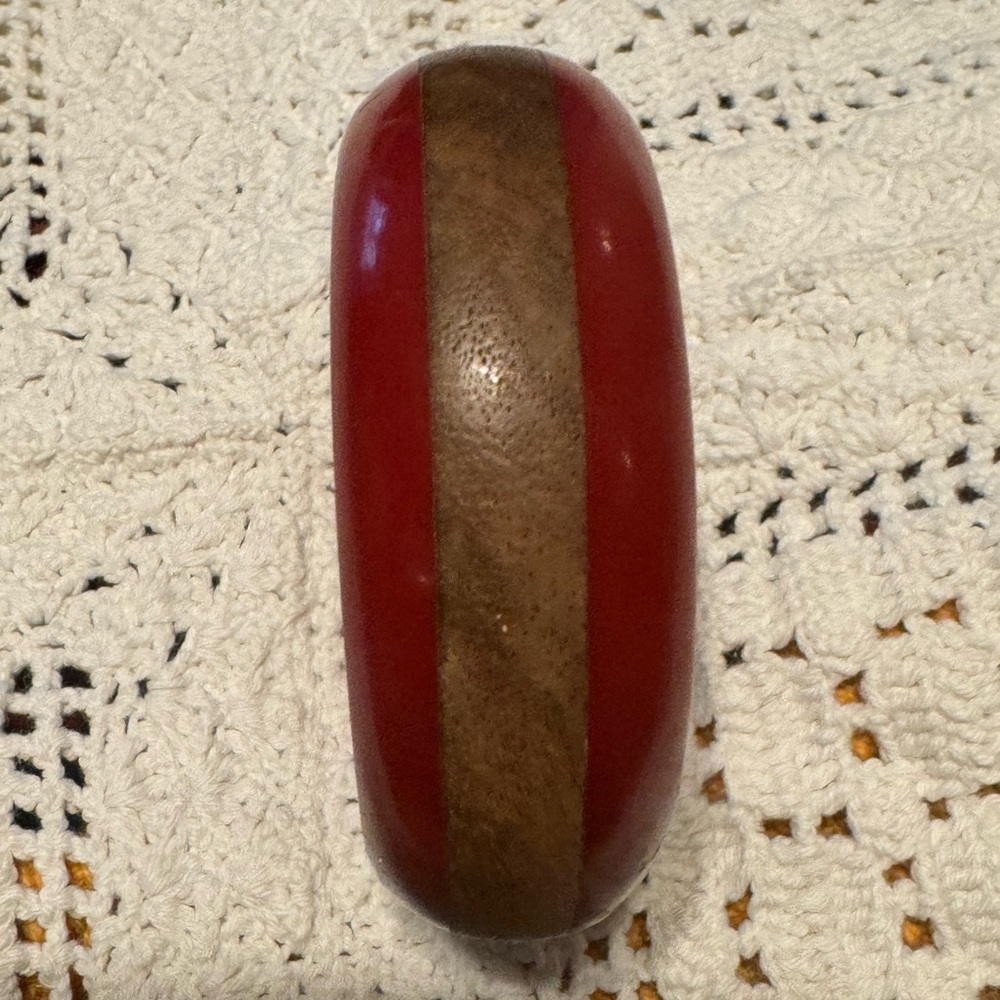 Bakelite and wood bangle